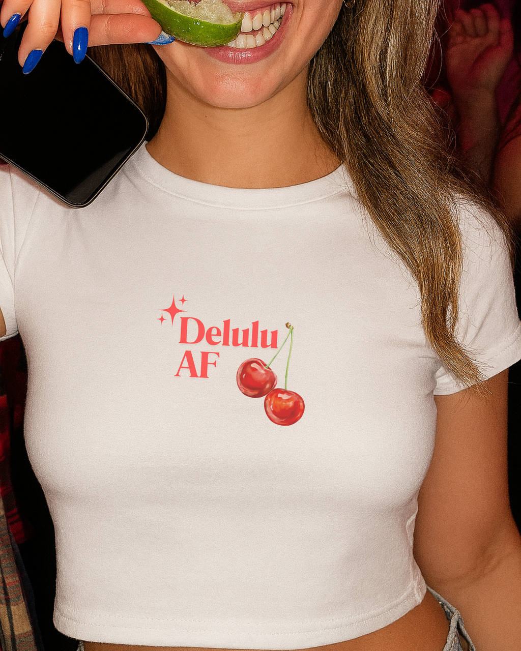 DELULU AF - Cropped Tee