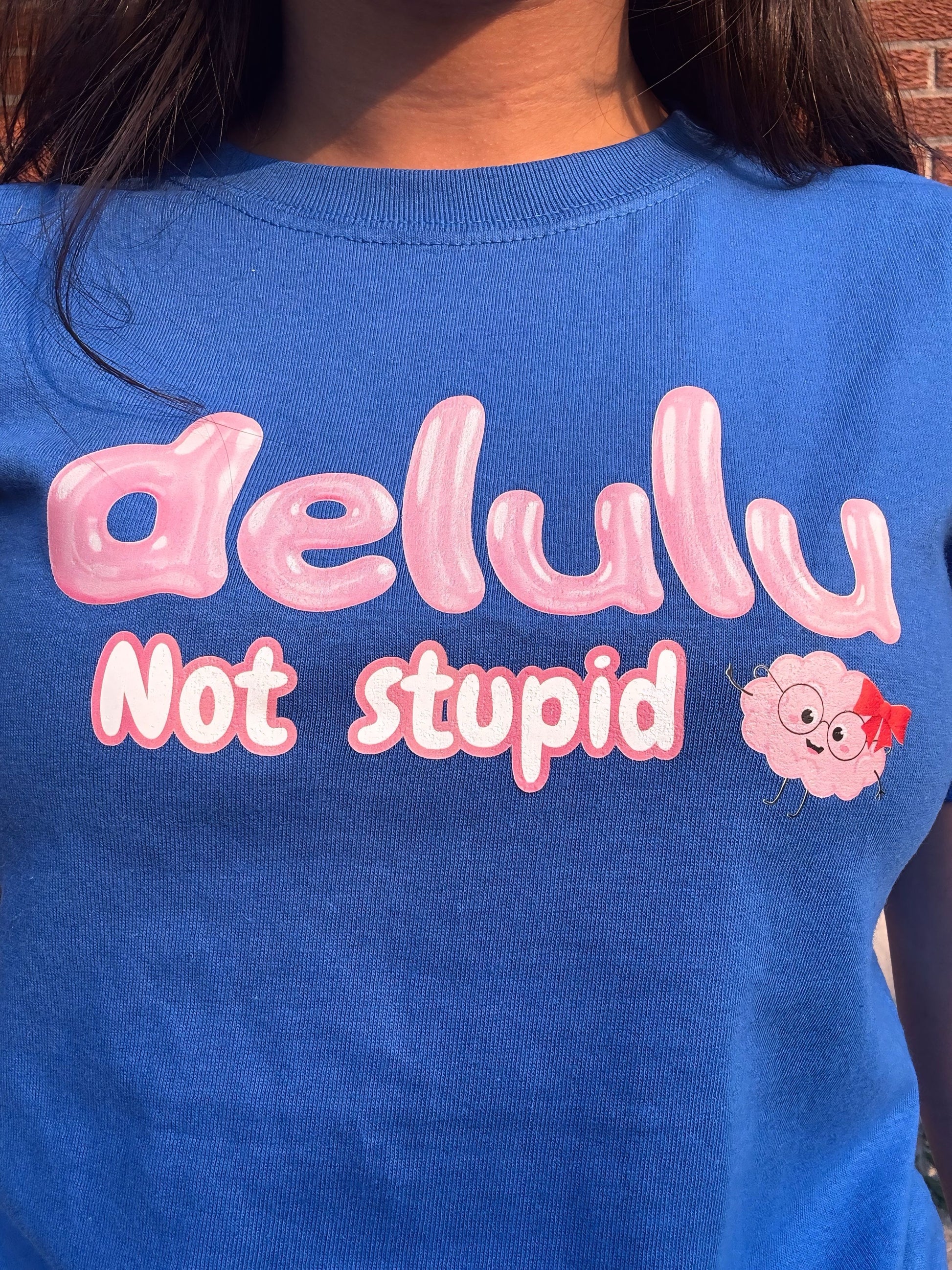 DELULU, NOT STUPID - Cropped T-shirt