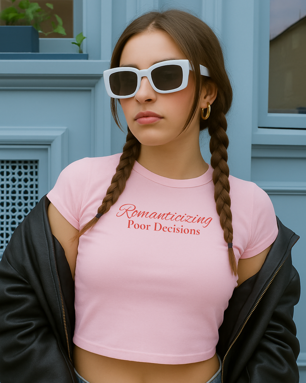 ROMANTICIZING BAD DECISIONS - Cropped Tee